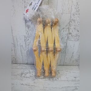 Vintage 10 Peg Wooden Accordion Style Hat, Wall Rack Expandable Hanger